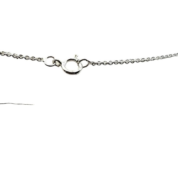 Heart-Shaped Cubic Zirconia Pendant Necklace In 925 Sterling Silver.   A38 - Picture 6 of 10